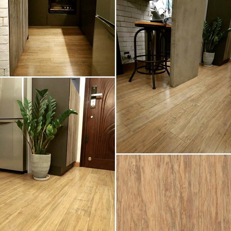 Coloured Bamboo Floors Our speck blend - Sky Grey