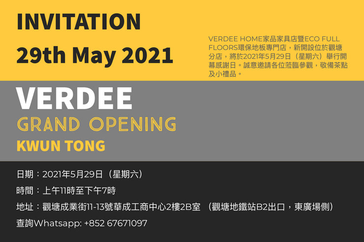 Grand Opening - VERDEE@Kwun Tong, 29/05/2021