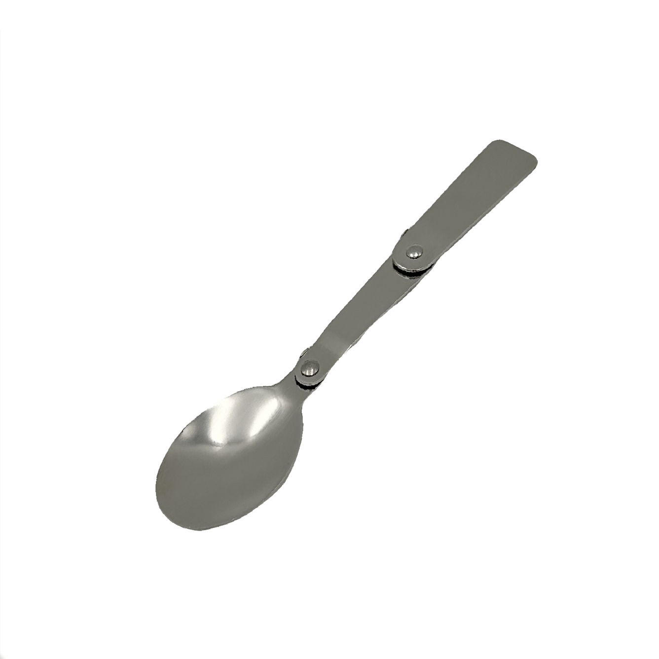 Stainless steel foldable spoon