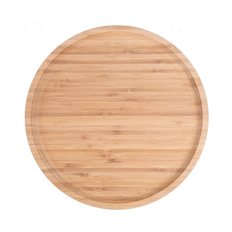 Round Bamboo Serving Tray