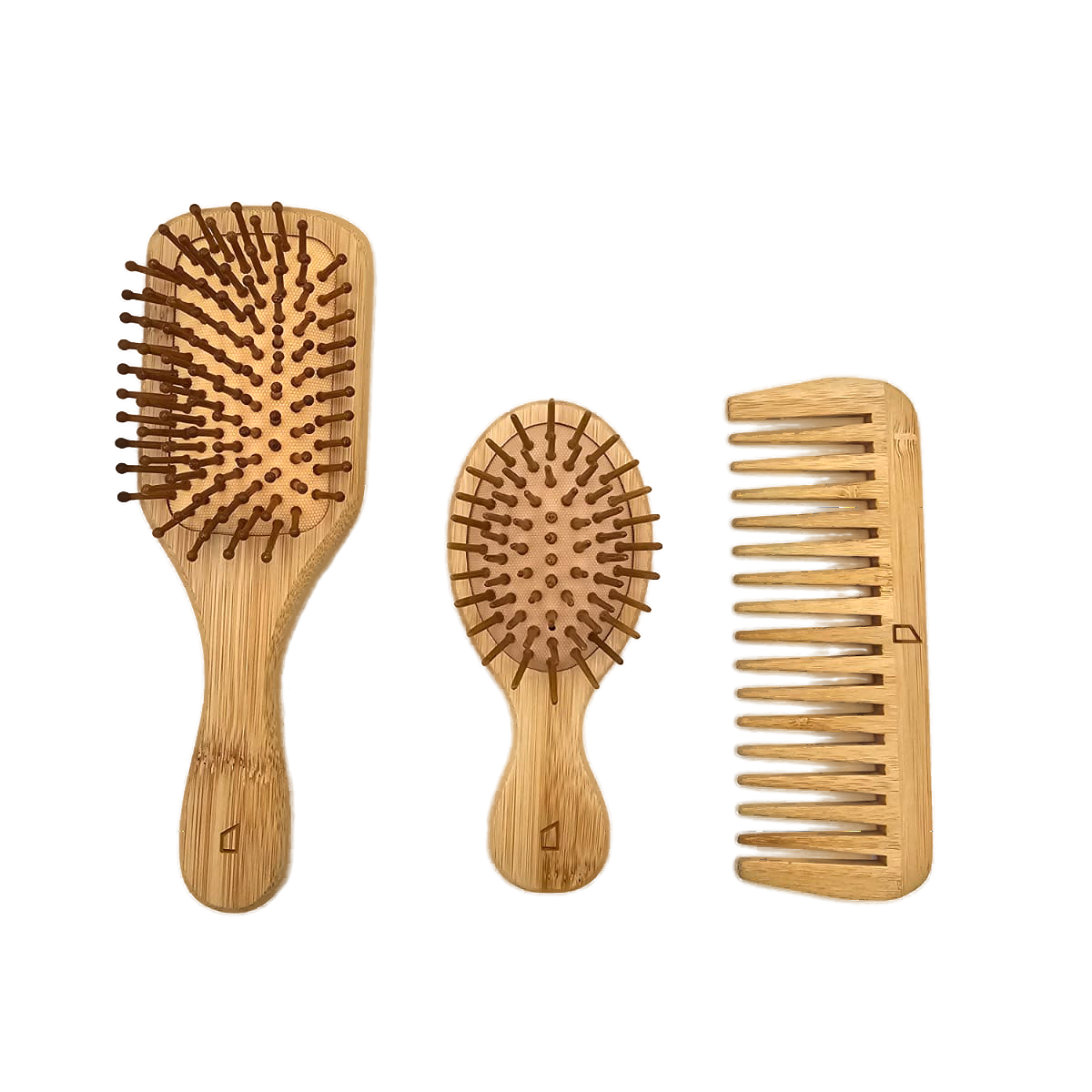 Bamboo Hairbrush Set