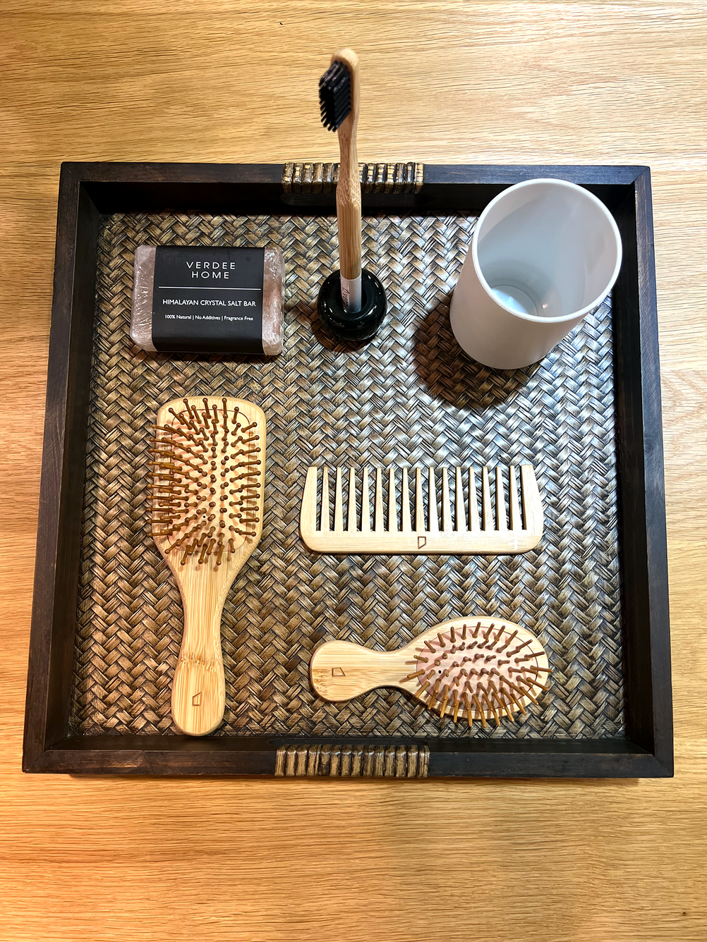 Bamboo Hairbrush Set