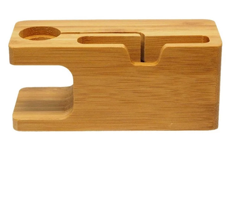 Bamboo iWatch & iPhone 2-in-1 Stand