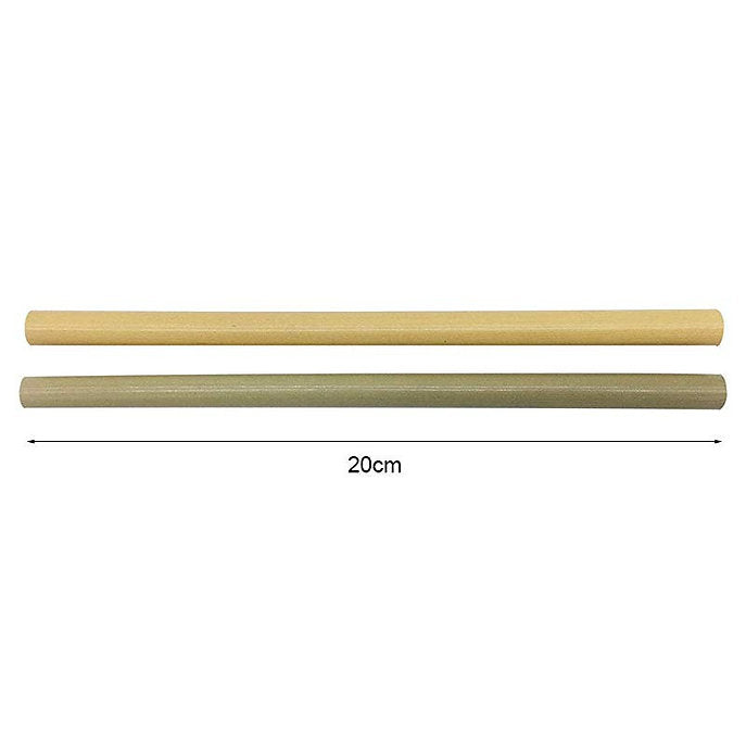 100% Bamboo Straw - 12Pcs