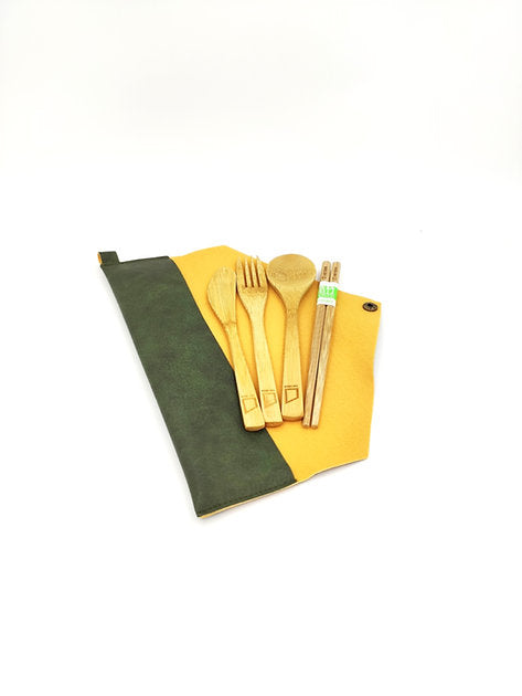 竹餐具套裝連便攜袋