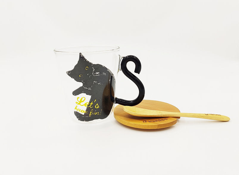 Cat Coffee Mug - Black