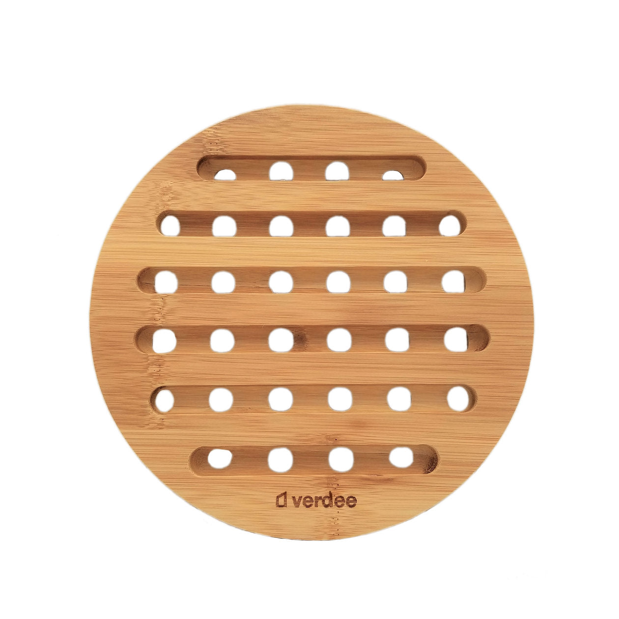 Round Bamboo Heat Insulation Mat