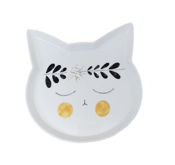 手繪貓貓陶瓷碟子