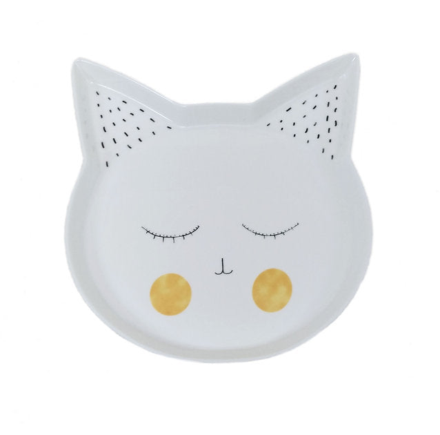 CAT Handpainted Ceramics Plate